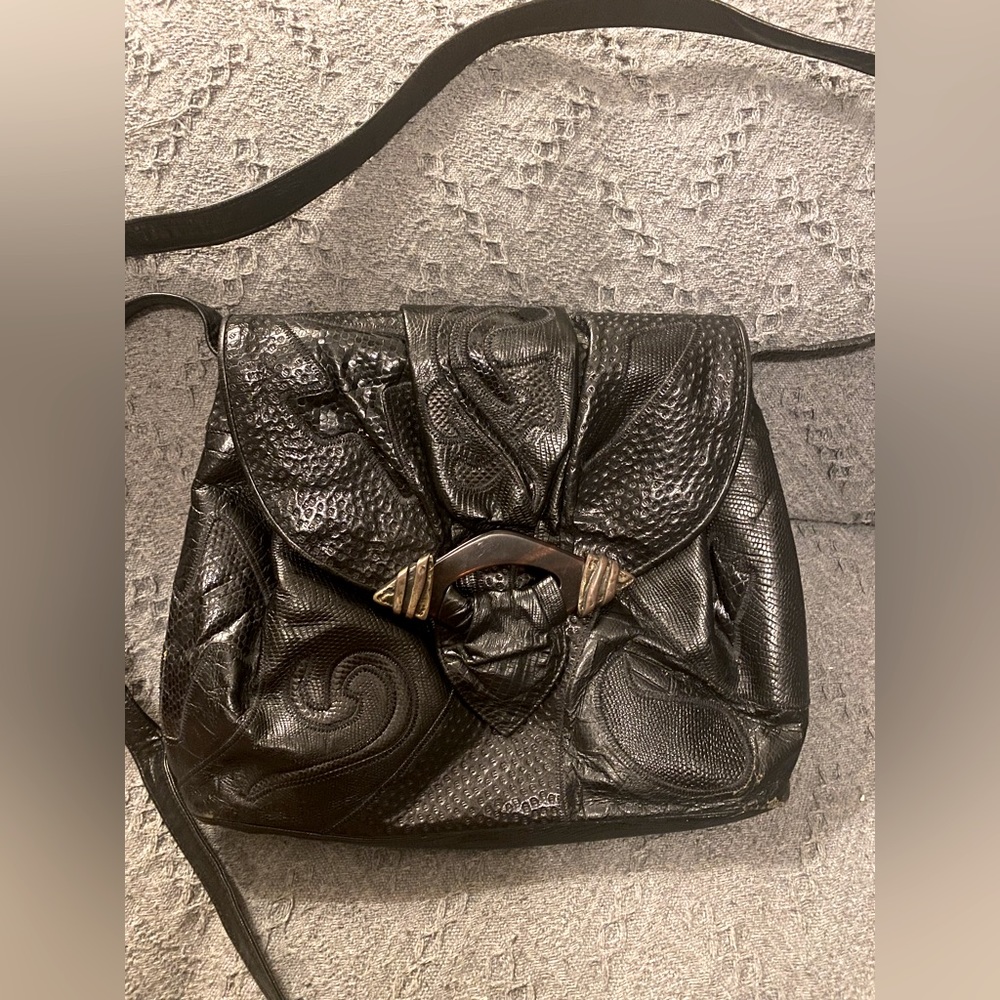 Vintage style Sharif  real Leather Crossbody Clutch Shoulder bag - never used